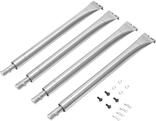 GriHero 18633 Edelstahl Brenner Ersatzteile für Broil King Imperial & Regal Gasgrill, 43.8CM Edelstahl Brenner für Broil King Baron Grill zubehör 4-Pack
