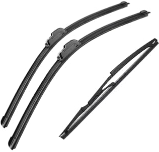 YYGGWL Scheibenwischer Für FIAT Für Punto 188 1999 2000 2001 2002 2003 2004 2005 22 + 18 + 13,8 3PCS Vorne Hinten Wischer Windschutzscheibe Fenster Zubehör Wischerblätter