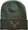 Mütze: Polygon Hirsch - Jäger Geschenke für Männer & Frauen - Outdoor Strickmütze - Beanie Herren (One Size - Grün)