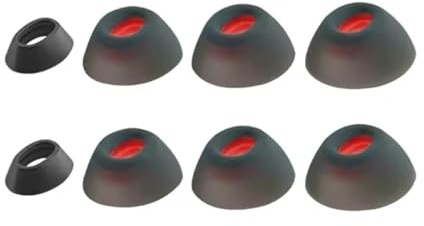 4 Paar | Ersatz Ohrstöpsel Silikon kompatibel mit JBL Tune Flex-Ohrhörern | Gummi Ohrstöpsel in 4 Verschiedenen Größen – XS/S/M/L