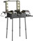 Valise de Maquillage à roulettes en Aluminium, Grand Miroir avec 6 Ampoules, Organisation de Cosmétiques avec Serrure à Code, Station Mallette Maquillage Pliable pour Voyage et Studio Professionnel