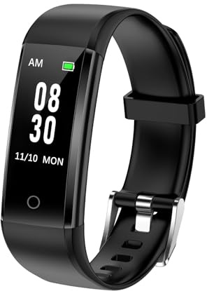Pedometer Watch Fitness Tracker - No Bluetooth/App Required, Step Counter Watch with Calorie Counter & Sleep Monitor, IP68 Waterproof Activity Tracker for Walking Running