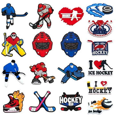 NINEDAN Shoe Charms for Clogs – Non-Slip PVC Decorations, Sports & Music Fan Gifts for Adults
