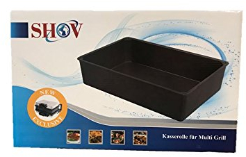 SHOV Kasserolle Topf für Multi Grills wie z.B. Silex Mulex 35,5 x 23,7 cm