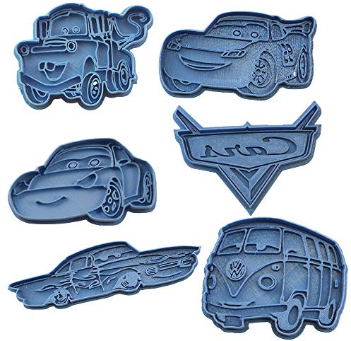 Cuticuter Cars Pack Cookie Cutter, Blue, 16 x 14 x 1.5 cm, Pack of 6