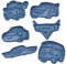 Cuticuter Cars Pack Cortador de Galletas, Plástico, Azul, 16x14x1.5 cm, 6 Unidades