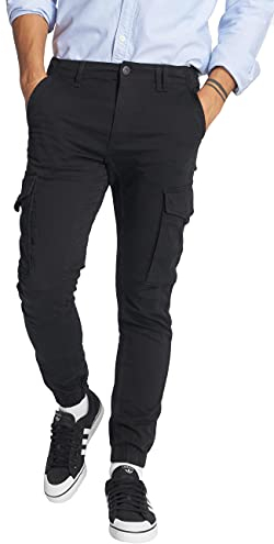 JACK & JONES Jjipaul Jjflake Akm 542 Black Noos, Pantaloni Uomo, Nero (Black Black), W33/L30 (Taglia Produttore: 33)