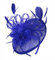 Caprilite Royal Blue Sinamay Disc Saucer Fascinator Hat for Women Weddings Headband
