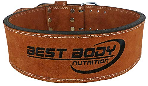 Best Body Nutrition Unisex-Adult Dreikampfgürtel-Natur-Gr. XL, Braun