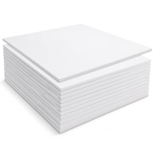STARVAST Tablero de espuma A3, paquete de 16 hojas de poliestireno, 5 mm, color blanco, tablero de espuma exterior, tablero de montaje para fotos, letreros de boda (297 × 420 mm)