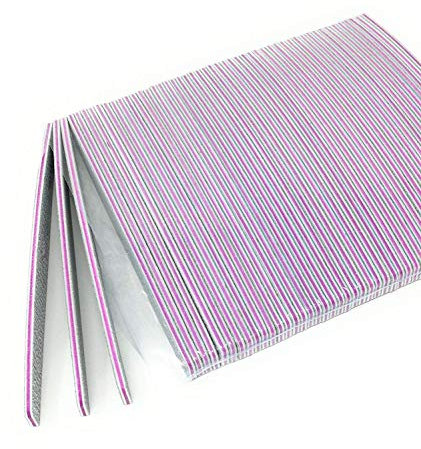 SLS SHOP 50 Lime A Mezza Luna Bilaterale Grana 100/180 Per Ricostruzione Unghie Nail Art