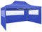 Festnight Gazebo Professionale Pieghevole con 4 Pareti Gazebo 3x4m Impermeabile Protezione UV Tenda Giardino Sagre Eventi Mercati Esterno Tendone per Feste Colore Antracite/Blu
