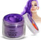 Haarfarbe Wachs, Magic Master Keratin Temporäre Frisur Creme Instant farbiger Ton für Männer und Frauen Party, Festival, Cosplay(lila)