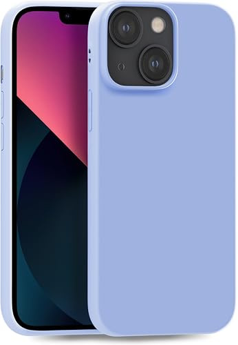 MyGadget TPU Case for iPhone 13 Mini - [ Camera Protection & Anti Fingerprint ] - Silicone Cover with Soft Touch & Anti Scratch Shell - Matte Baby Blue