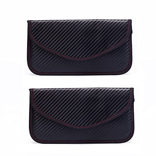 Alnicov 2 Stück Tasche für Autoschlüssel, Diebstahlsicherung für Autoschlüssel, RFID-Autoschlüssel, Signalblockiertasche (L)