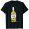 Tequila-Flasche mit grünem Wurm Old School Grafik T-Shirt
