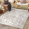 payé Outdoor Teppich Wetterfest - 200x290cm - Beige Weiß - Dschungel Muster - Teppiche für Terrasse Balkon Garten Indoor