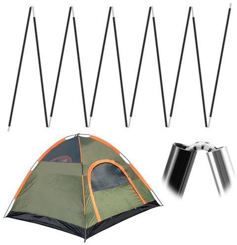 Acostop Aluminium-Zeltstangen-Ersatz, vormontierte Zeltstangen, passend für weibliche und männliche Enden, leichtes Zeltstangen-Reparatur-Set für Wandern, Camping, Rucksackreisen, 4,5 m