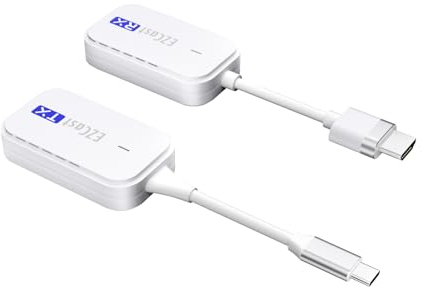 camgeet Émetteur et récepteur USB-C à Affichage sans Fil HDMI, Regarder des films, des émissions et la télévision en direct en HD 1080p, Applicable à l'ordinateur portable/moniteur/projecteur