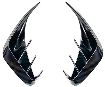 Auto Heck Spoiler Für BMW G20 G28 318i 320i 330i 2019 2020 2021 Heckstoßstange Splitter Diffusor Seitenabdeckung Spoiler Canard Aufkleber Autozubehör Auto Heckspoiler Hinten (Farbe : Kohlefaser-Optik