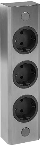 ST 3005/240 Aufbausteckdose Edelstahl