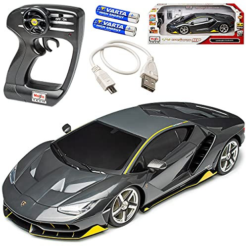 alles-meine.de GmbH Lamborgihini Centanario 2.4 GHz RC Funkauto - inklusive Akku - sofort startklar 1/14 Modell Auto mit individiuellem Wunschkennzeichen
