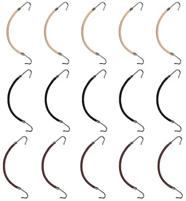PLABBDPL 15 Pezzi Ganci per Capelli Elastici per Capelli Styling, Ganci Coda di Cavallo per Donne e Ragazze