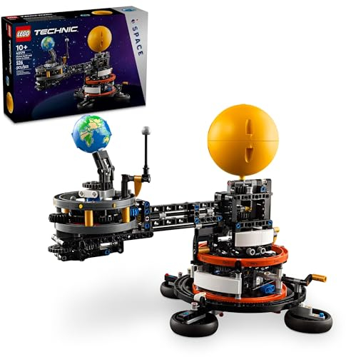 LEGO Technic 42179 Planet Erde und Mond im Orbit Bauset, Weltraum Geburtstagsgeschenk für 10-Jährige Sonnensystem Weltraum Spielzeug für fantasievolles, unabhängiges Spielen, Weltraum-Raumdekor für