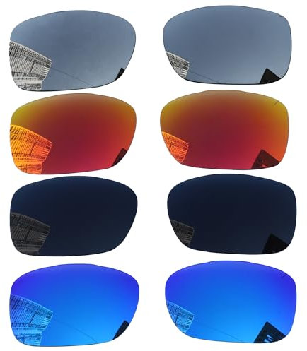 Acefrog Lot de 4 paires de verres polarisés de rechange pour lunettes de soleil Oakley TwoFace OO9189, parfaitement ajustées, incassables, anti-rayures, Multicolore, taille unique