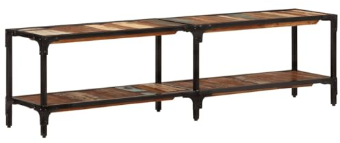 Camerina TV-Schrank 150x30x41 cm Altholz Massiv Sideboard HäNgend Tv Unterschrank HiFi Rack