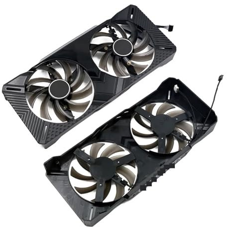 WOMELF Reemplazo de ventilador enfriador GPU Compatible con PALIT GeForce GTX 1660 Ti Dual OC GTX 1660Ti 1660 SUPER refrigeración de tarjeta de vídeo gráfica