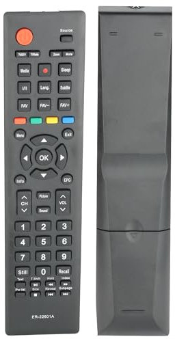 ER-22601A Control Remoto Compatible con Hisense TV 24D33 32D33 32D36 32D50 24E33 24F33 32M2160 40D50P 50D36P T163920 HL24K20D HL32K20D H32M2100C H40M2100C Sustitución Controlador