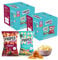 Gluten Free Lentil Crisps Multipack - Box of 32 Vegan Lentil Chips BBQ & Salt Vinegar Low Calorie Snacks with EXTRA 3 x 14g Sweet & Salty Popcorn Bags. Healthy Snacks for Lunch Box, Movie Night