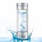 HQQMNY Wasserstoffreiche Wasserflasche, Wasserstoff-Wasserflasche, Wasserstoffgehalt 9000 ppb, tragbarer Wasserstoff-Wassergenerator mit PEM- und SPE-Technologie, 260 ml (Silber)