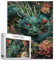 Tucocoo 1000 Teile Puzzles für Erwachsene Grüner Drache Malerei Puzzle Verzauberter Garten 1000 Teile Puzzles für herausfordernde Familienaktivitätsspiel Abstrakte Blumen Kunst DIY Puzzle