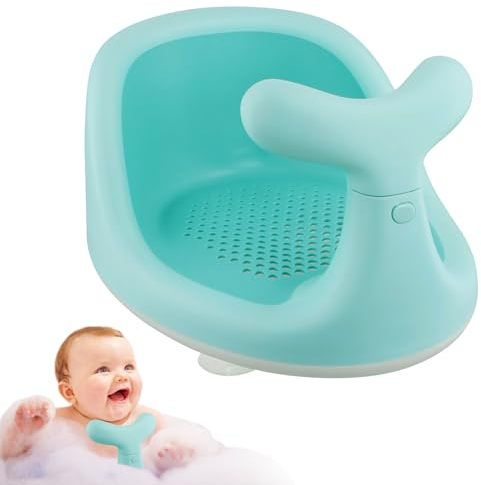 Focenat Asiento de Baño para Bebé,Silla Baño Bebé con 4 Ventosas de Seguridad,Silla de Ducha para Bañera de bebé,Silla De Ducha Para Niños,Silla de baño antideslizante para bebé