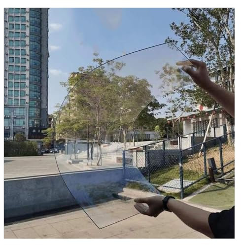 Clear Acrylic Plastic Roof Panel with UV Protection 1mm Polycarbonate Sheets for Pergola and Porch Customizable Size (1x15m/3.3x49.2ft)