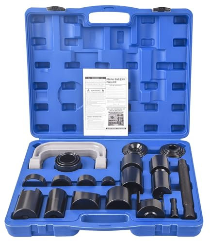 DHA Master 23pc Ball Joint Press & U Joint Removal Tool Kit with 4x4 Adapters for Most 2WD and 4WD Cars and Light Trucks