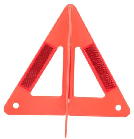 Gatuida Panneau Davertissement - Kit De Sécurité Routière Réfléchissant en Plastique Triangle De Dépannage Britannique avec Panneaux Davertissement Triangulaires De Sécurité