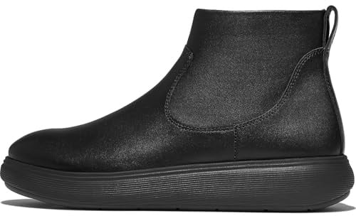 Fitflop Women's Iq-comff Leather Zip Ankle Boots