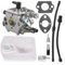 Hasaller Kit de carburateur de tronçonneuse C-arb de rechange pour tronçonneuses chinoises 4500 5200 5800 45 cc 52 cc 58 cc compatible avec Viron T4500 T5200