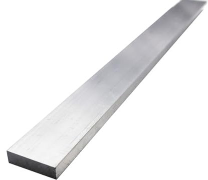 Placa de aluminio, paneles de metal, barra plana de aluminio, tira de placa, lámina de metal de aleación de aluminio, stock de laminado sólido 6061, espesor 6 mm, ancho 8 mm a 160 mm, láminas de reves