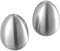 Eeuye Pimentero de Acero Inoxidable de 2 Piezas Conjunto de Salero en Forma de Huevo Herramienta de Cocina