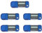 Sxmrmnx 5X Mp3 Player 4GB U Disk Music Player Supports Replaceable AAA Battery, Recording (Blue)