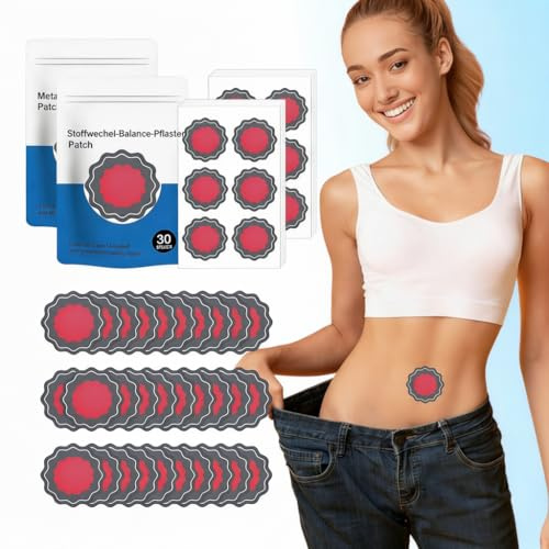 Abnehmpflaster 60 Stück – Metabalance Slim Patch mit pflanzlichen Extrakten, Figurpflege für Bauch & Taille, diskret im Alltag & hautfreundlich