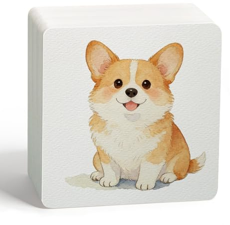 100 Blatt Quadratisches Aquarellpapier, 10x10cm Dickes Aquarellblock Aquarell Papier 300g Postkarten Blanko Aquarell Karten für Gemälde Zeichnen Handwerke