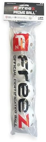 mb-m Free Floorball & Unihockey Ball - Juego de 4 pelotas de competición + pelota de entrenamiento con certificado IFF de calidad comprobada, fabricada en Alemania