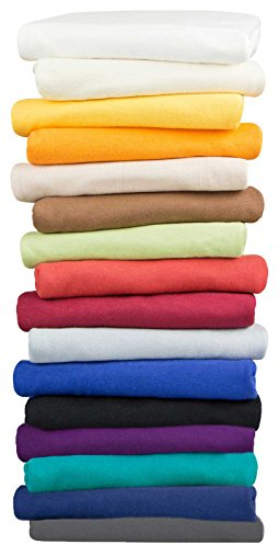 Moon 2er Pack Seitenschläferkissen Bezug Jersey Kissenbezug orange 40x200