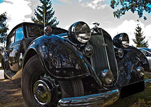 HANSEPUZZLE 14800 - Oldtimer Puzzle 260 Teile | Fortbewegung Puzzle mit hochwertiger Puzzle Aufbewahrung: Kartonbox und wiederverschließbarem Beutel | Puzzle-Maße: 41 x 28,7 cm