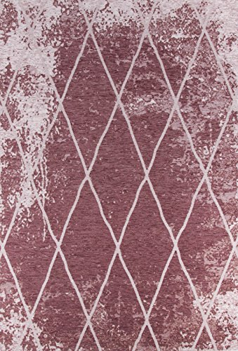 TOM TAILOR Designer Teppich, geometrisches Muster, Diverse Farben & Größen, Farbe:Rosa, Größe:155 x 230 cm